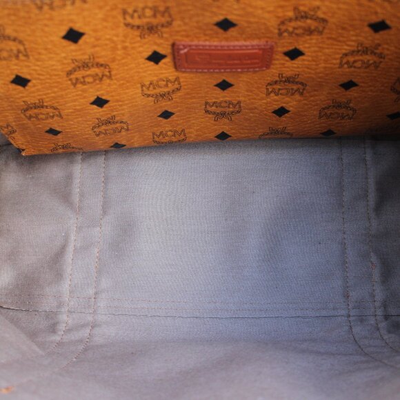 MCM Brown Visetos Shopper Bag - Picture 16 of 17